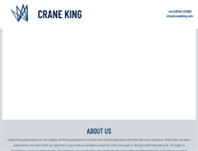 Tablet Screenshot of craneking.com